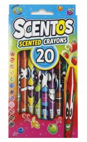 Kredki pachnące świecowe 20szt. Wydawca: Scentos. Dadada.pl Opakowanie Kredki pachnące świecowe 20szt