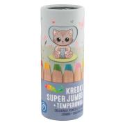 Opakowanie Kredki super jumbo 8 kolorów +temperówka Kidea