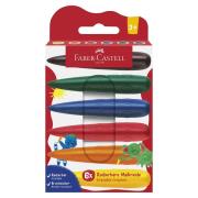 Kredki świecowe dla najmłodszych 6 kolorów. Wydawca: Faber Castell. Dadada.pl Opakowanie Kredki świecowe dla najmłodszych 6 kolorów