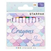 Opakowanie Kredki woskowe 12 kolorów Syrenka