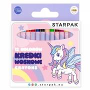 Opakowanie Kredki woskowe 12 kolorów Unicorn