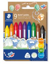 Kredki woskowe trójkątne Jumbo Noris 9 kolorów Staedtler. Wydawca: STAEDTLER. Dadada.pl Opakowanie Kredki woskowe trójkątne Jumbo Noris 9 kolorów Staedtler