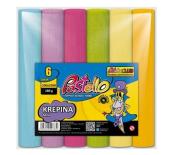 Opakowanie Krepina mini 20x250cm 180g 6 kolorów pastelowych