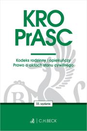 Okładka książki KRO. PrASC. Kodeks rodzinny i opiekuńczy. Prawo o aktach stanu cywilnego R50 wyd. 33