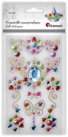 Opakowanie Kryształki samoprzylepne biżuteria dekory 10szt