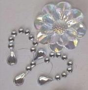 Opakowanie Kryształki samoprzylepne kwiaty 35x50mm 8szt