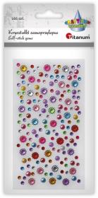 Opakowanie Kryształki samoprzylepne mix 166szt