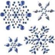 Opakowanie Kryształki samoprzylepne płatki śniegu 8szt