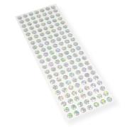 Opakowanie Kryształki samoprzylepne srebrne 10mm