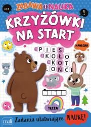 Okładka książki Krzyżówki na start Zabawa i Nauka