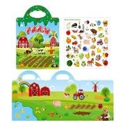 Opakowanie Książeczka z naklejkami wielorazowymi farma