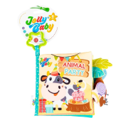 Książeczka Zwierzaki na urodzinach. Wydawca: Jollybaby. Dadada.pl Opakowanie Książeczka Zwierzaki na urodzinach