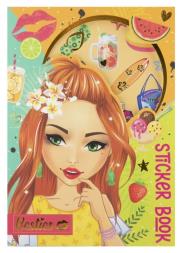 Opakowanie Książka z naklejkami foliowymi Pomarańczowy