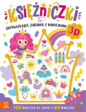 Okładka książki Księżniczki. Aktywizujące zadania z naklejkami. 100 naklejek do zadań + 60 naklejek 3D