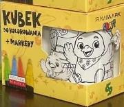 Kubek do malowania z markerami kurcash. Wydawca: Rawmark. Dadada.pl Opakowanie Kubek do malowania z markerami kurcash