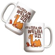 Opakowanie Kubek - Kto czyta, nie wielbłądzi 440ml
