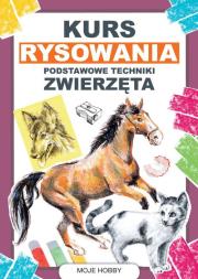Kurs rysowania. Podstawowe techniki. Zwierzęta. Autor: Jagielski Mateusz. Dadada.pl Okładka książki Kurs rysowania. Podstawowe techniki. Zwierzęta