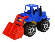 Ładowacz czołowy 30 cm w pudełku kolor niebiesko-czerwony PLASTO. Wydawca: Tactic. Dadada.pl Opakowanie Ładowacz czołowy 30 cm w pudełku kolor niebiesko-czerwony PLASTO