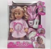 Opakowanie Lalka + akcesoria 12 dźwięków pije i siusia 35cm