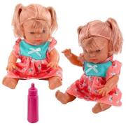 Opakowanie Lalka bobas w kolorowej sukience kucyki butelka