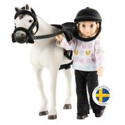 Lalka dżokejka zestaw z koniem. Wydawca: MICKI. Dadada.pl Opakowanie Lalka dżokejka zestaw z koniem