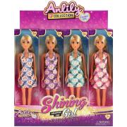 Opakowanie Lalka w sukience kwiaty MIX