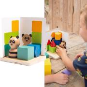 Opakowanie Łamigłówka edukacyjna 3D Panda drewniana