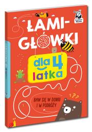 Łamigłówki dla 4-latka. Kapitan Nauka. Autor: Opracowanie zbiorowe. Dadada.pl Okładka książki Łamigłówki dla 4-latka. Kapitan Nauka