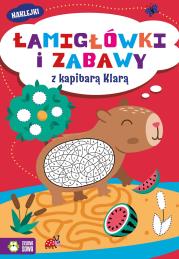 Okładka książki Łamigłówki i zabawy z kapibarą Klarą