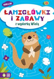 Okładka książki Łamigłówki i zabawy z wyderką Wiolą