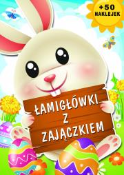 Łamigłówki z zajączkiem. Autor: Agnieszka Bienias vel Bieniak. Dadada.pl Okładka książki Łamigłówki z zajączkiem