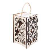 Lampion adwentowy drewniany Stajenka LED. Wydawca: CRESCO. Dadada.pl Opakowanie Lampion adwentowy drewniany Stajenka LED
