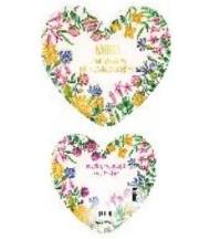 Opakowanie Laurka dwustronna Serce Babcia - Ogródek Babci