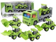 Opakowanie Laweta z pojazdem budowlanym zielone MIX