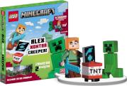 Okładka książki Lego Minecraft. Alex kontra Creeper