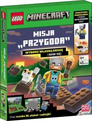 Okładka książki Lego Minecraft. Misja ''Przygoda
