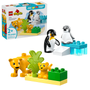 Opakowanie LEGO(R) DUPLO 10442 Rodziny dzikich zwierząt: pingwiny i lwy
