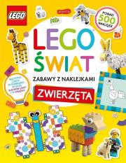 Okładka książki LEGO świat. Zabawy z naklejkami. Zwierzęta