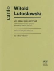 Okładka książki Les espaces du sommeil opracowanie na baryton...