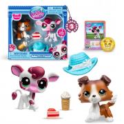Opakowanie Littlest Pet Shop Zestaw figurek Krowa Piesek + akcesoria seria 3
