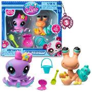 Opakowanie Littlest Pet Shop Zestaw figurek Ośmiornica i Krab +akcesoria seria 3