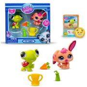 Opakowanie Littlest Pet Shop Żółw i Różowy królik + akcesoria