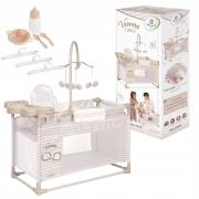 Opakowanie Łóżeczko dla lalek z krzesełkiem i szafą 3w1