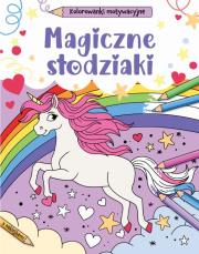 Okładka książki Magiczne słodziaki. Kolorowanki motywacyjne