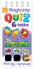 Okładka książki Magiczny quiz 6-latka. Potrzyj i sprawdź!