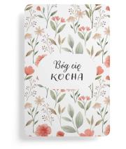 Opakowanie Magnes na lodówkę - Bóg Cię kocha - kwiaty