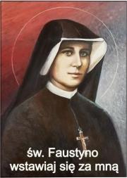 Opakowanie Magnes na lodówkę - Św. Faustyna