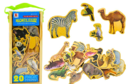 Opakowanie Magnesy drewniane zwierzęta 20szt