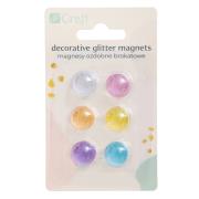 Opakowanie Magnesy ozdobne brokatowe 6 szt. DPMG-012