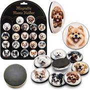 Opakowanie Magnesy szklane psy 4cm 24szt